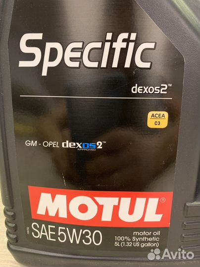 Motul Specific dexos2 5w30 5л Оригинал