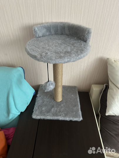 Когтеточка с лежанкой для кошек