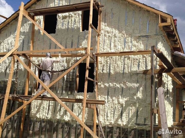 Утепление дома пенополиуретаном