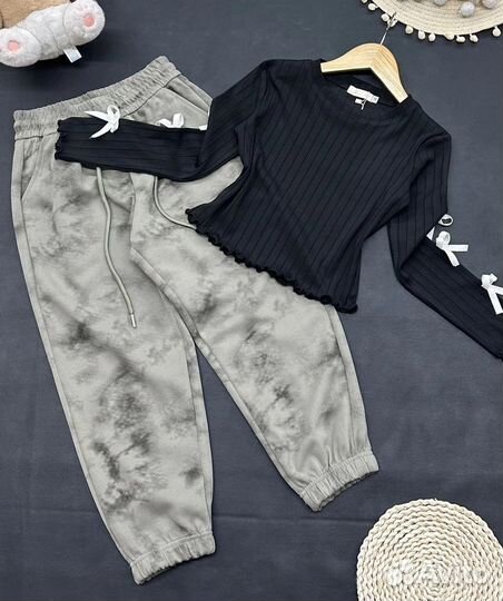 Модный костюм с брюками, 122-146