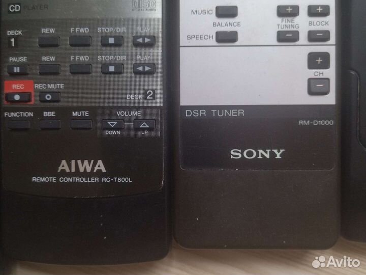 Пульт Technics evr642100. Sony rm-d1000.Aiwa rs800