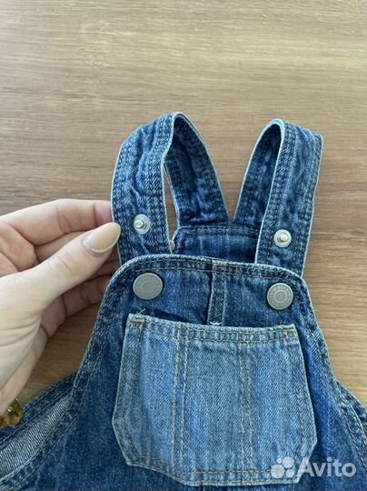 Комбинезон джинсовый H&M 68-74