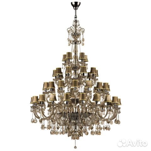 Люстра подвесная металл и текстиль прованс