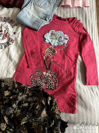 Брендовая одежда на девочку 104