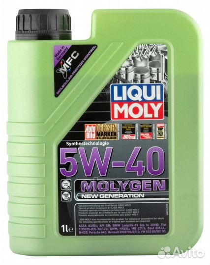 5W-40 Molygen New Generation, 1л