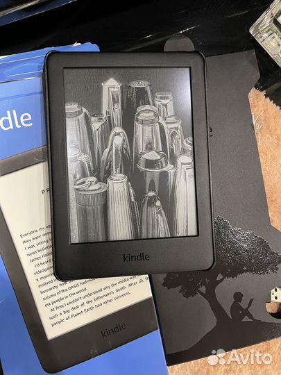 Электронная книга Kindle 6 10Gen black и чехол