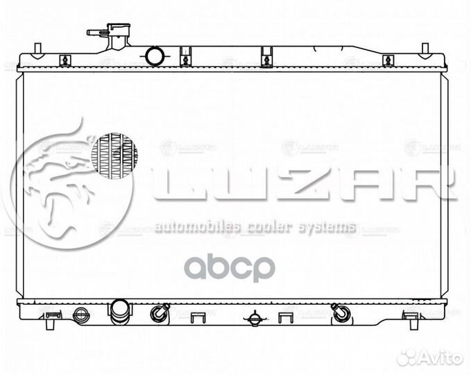 Радиатор honda CR-V 2.4 A/T 06-12 LRc 231ZA luzar