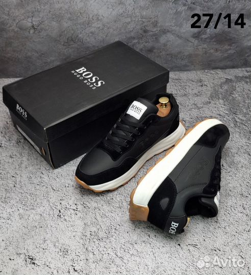Кроссовки черные boss