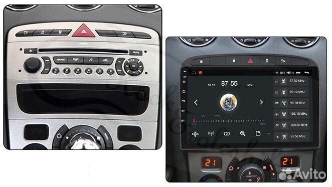 Магнитола Peugeot 308, 408 Android