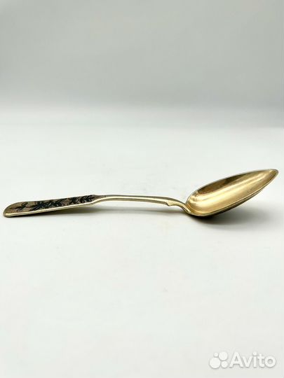 Ложка десертная серебро 84 проба 1833 г. чернь