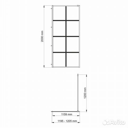 Душевое ограждение WasserKraft Glan 66W40