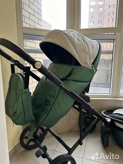 Коляска Rico basic 3 в 1 Изумруд-серый