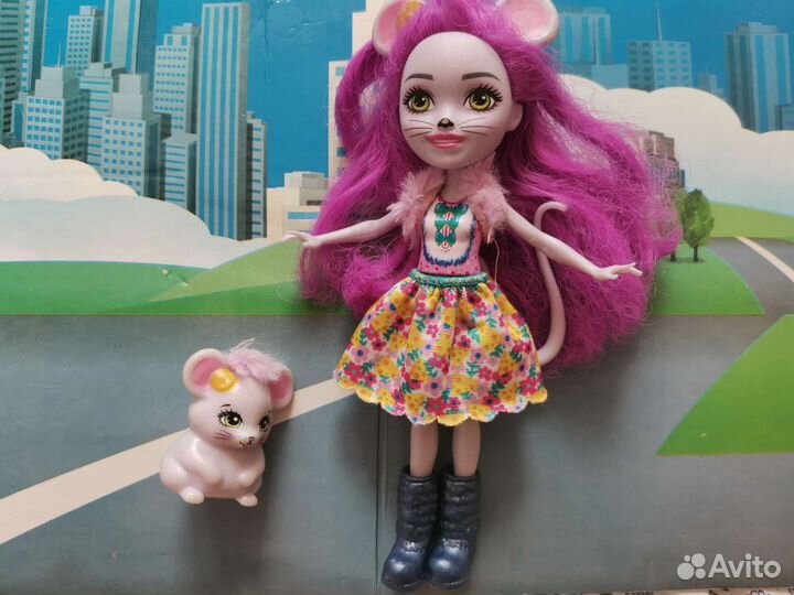 Кукла enchantimals с питомцем мышка Майла
