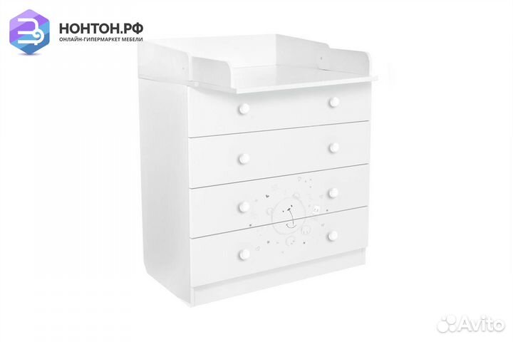 Комод French 1580 teddy белый