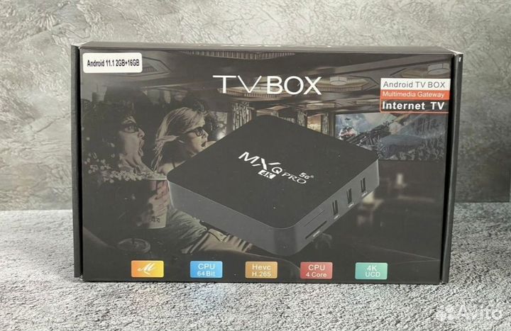 Смарт тв приставка TV Box MX Q Pro 4K
