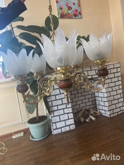 Люстра потолочная бу