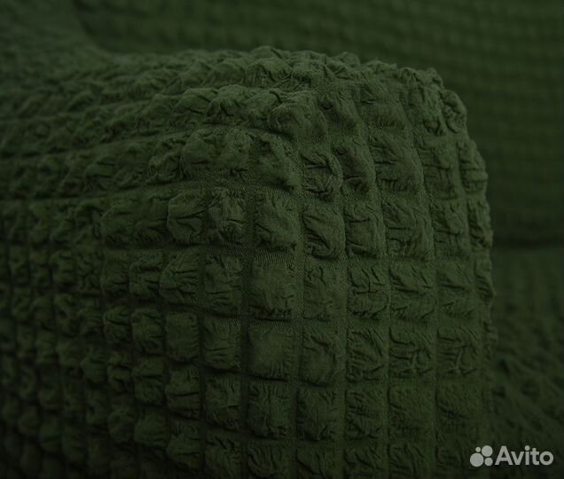 Чехлы для дивана и два кресла набор, цвет Зеленый