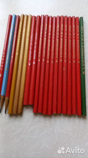 Карандаши простые СССР 19 шт, цена за все