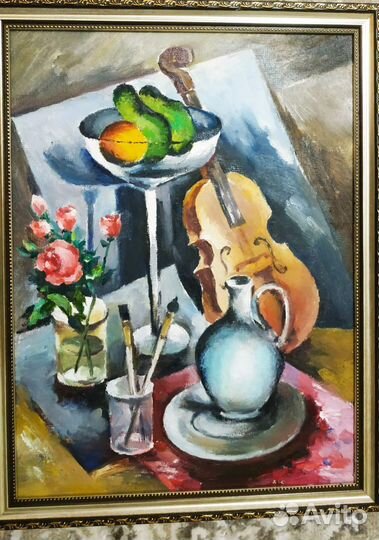 Картина маслом 40 на 50 Цветочница