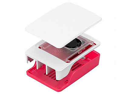 Красный корпус для Raspberry Pi 5 с вентилятором