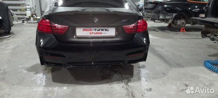 Задний бампер M4+ карбон спойлер M4 BMW 4er F32