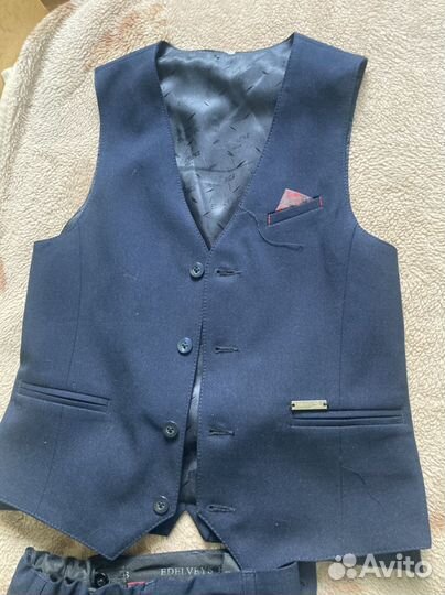 Школьная форма для мальчика 140 синяя