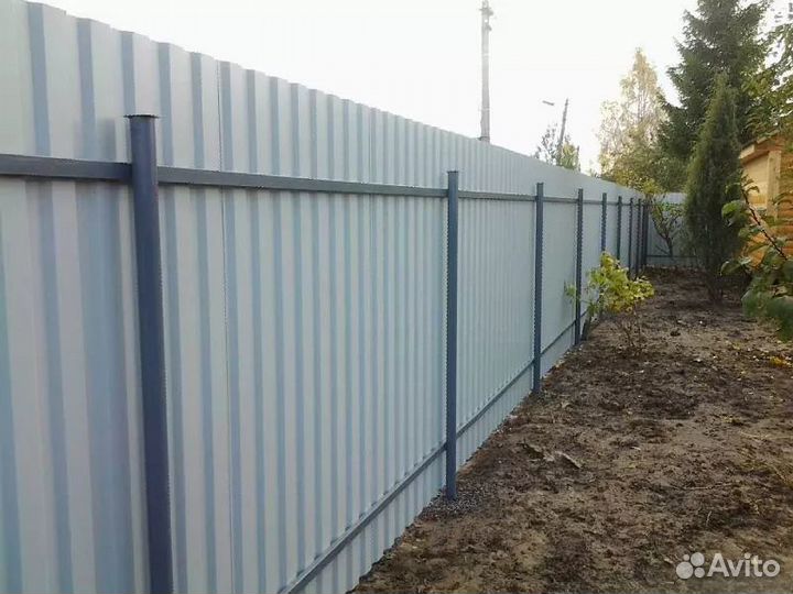 Монтаж забора