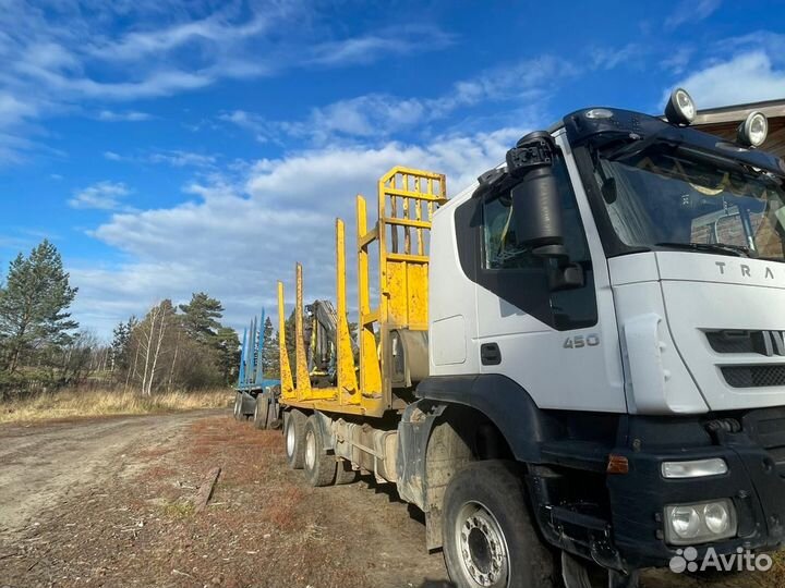 Лесовоз (сортиментовоз) IVECO Trakker с КМУ Велмаш-С, 2016