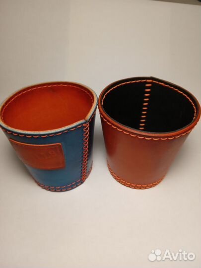 Стакан для игральных костей (кожа)