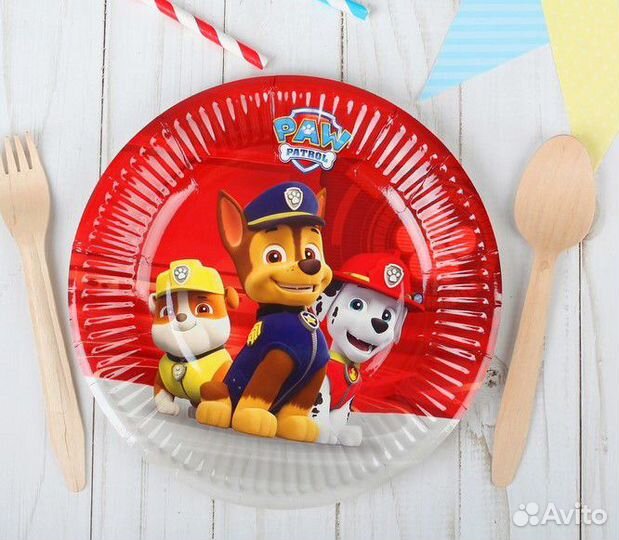 Одноразовая посуда Щенячий патруль