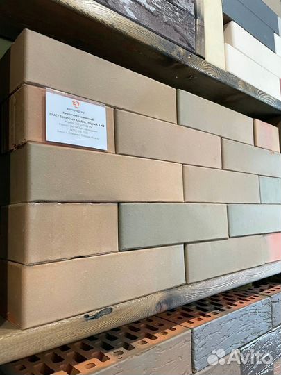 Кирпич облицовочный грифель limited рифленый Braer