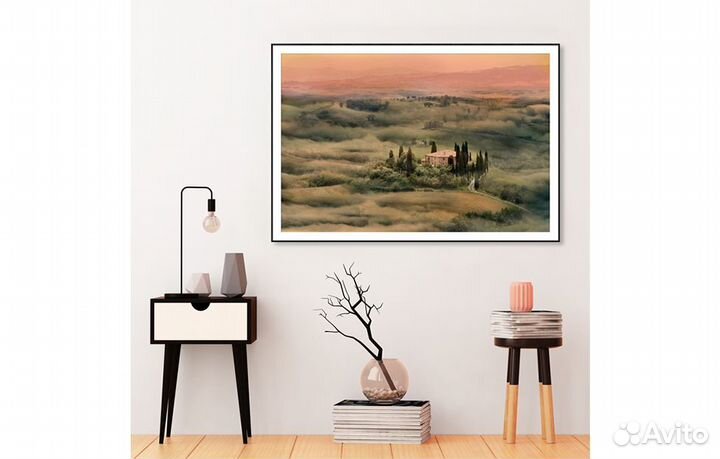 Постер «Дом среди туманных холмов» (44 х 62 см) Ан