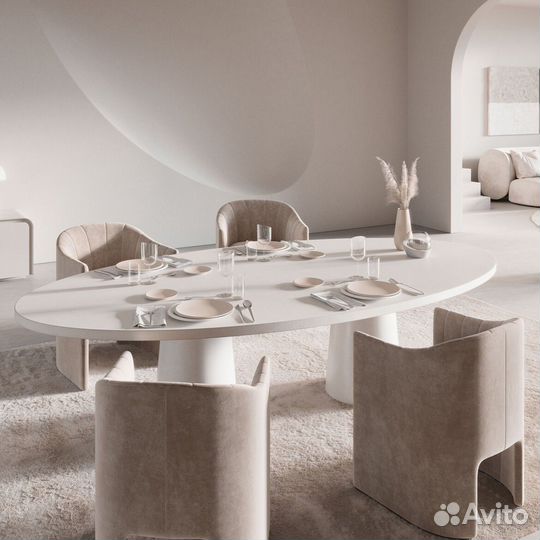 NewMoon beige Плоская тарелка 29 см