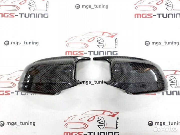 Крышки зеркал стиль BMW M5 F10 Карбон (Дорест)