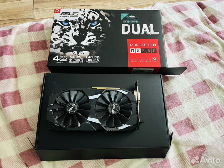 Видеокарта rx580 4gb