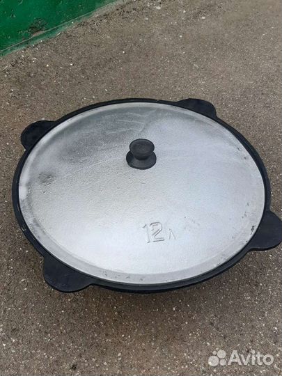 Казан чугунный 12 литров новый