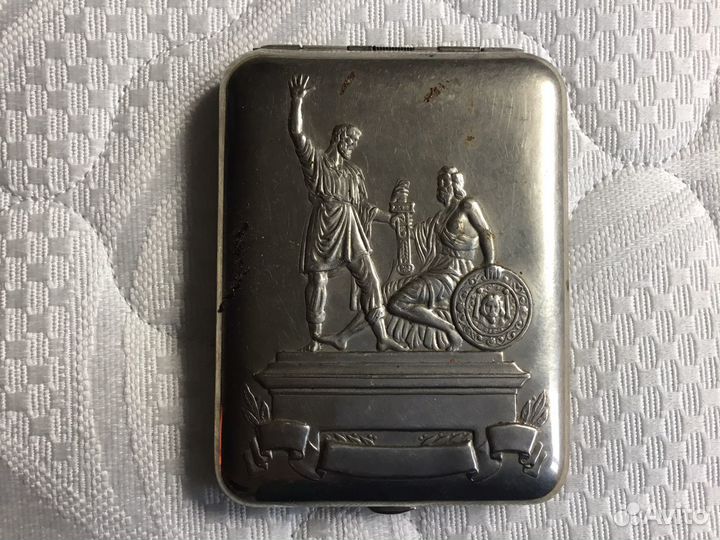 Портсигар СССР Минин и Пожарский