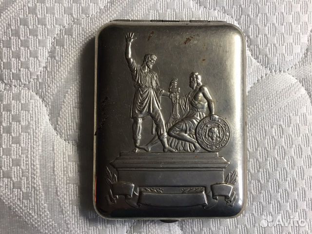 Портсигар СССР Минин и Пожарский