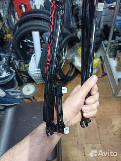 Вилка жёсткая алюминевая до 29 дюймов