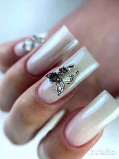 Креативный маникюр, наращивание