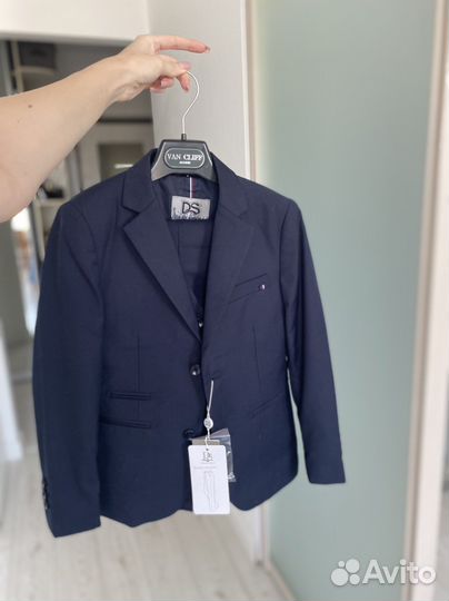 Школьный костюм для мальчика 128 синий