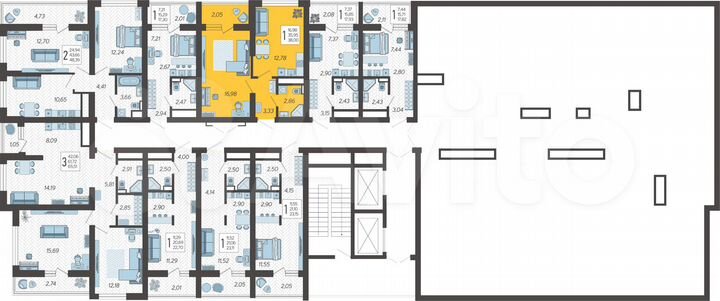 1-к. квартира, 38 м², 19/19 эт.