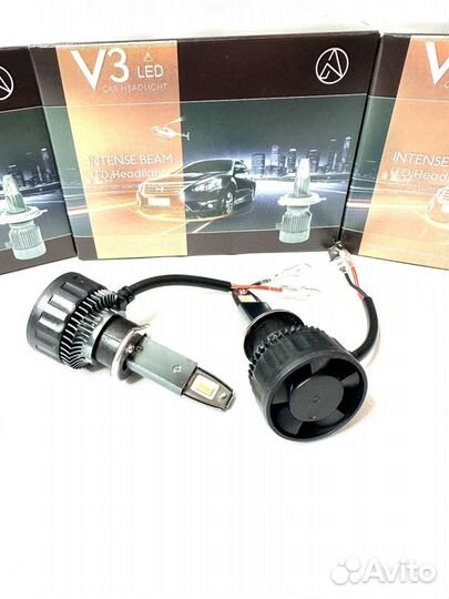 Яркие LED лампы V3 H1, H4, H7