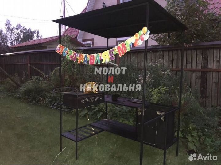 Беседка с мангалом
