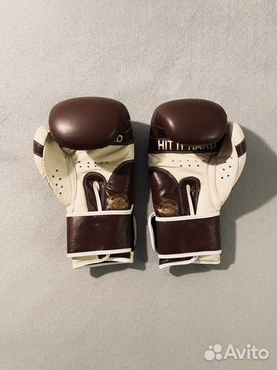 Боксерские перчатки кожаные