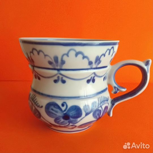 Кружки/чайные чашки.Гжель,1980-е гг,СССР