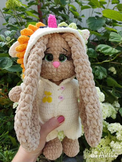 Мягкая игрушка заяц