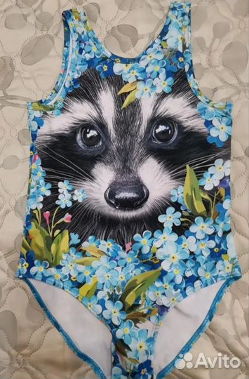 Купальник для девочки с принтом