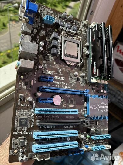 Продам плату LGA 1155 с процессором и озу