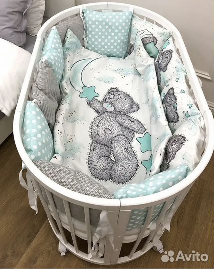 Бортики в кроватку для новорожденных